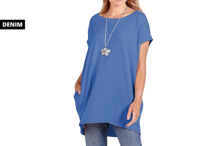 Want-Clothing-LTd-Women's-Oversized-Baggy-Necklace-T-Shirt-Dress-10