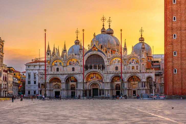 Venice, Italy, Stock Image - Basilica di San Marco