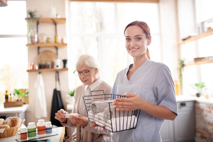 Home Carer Stock Image