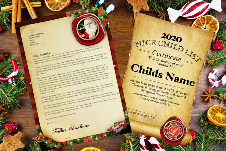Personalised Baby’s First Christmas Letter Voucher