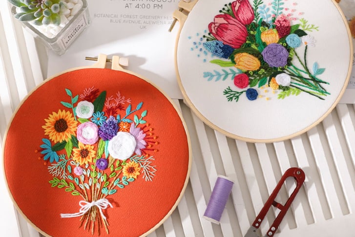 Flower-bouquet-DIY-Cross-Stitch-Embroidery-Starter-Kit-1