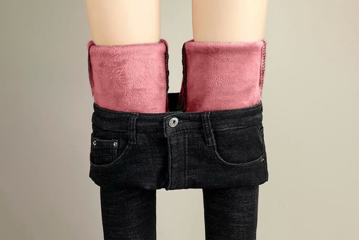 IRELAND---Women's-High-Waist-Plush-Thickened-Jeans-7