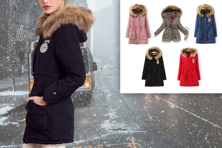 Thick Faux Fur Lined Parka Deal - Wowcher