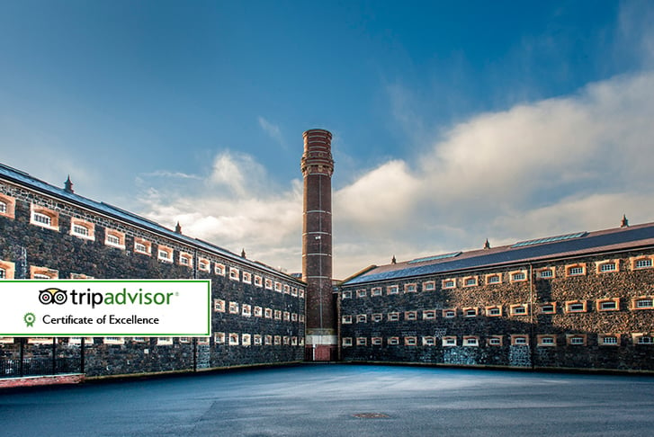 Inside a prison courtyard 