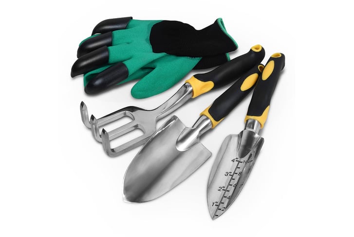 4Pcs-Garden-Tool-Set-Fork-Hand-Trowel-Gloves-Set-1