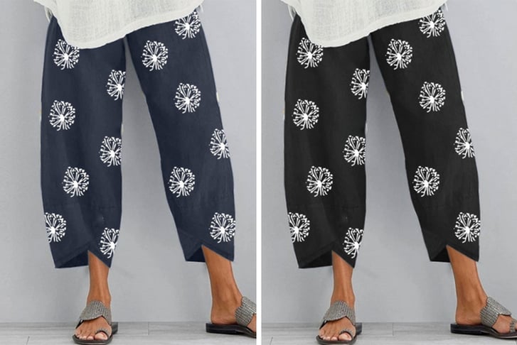 Womens-Fashion-Loose-Dandelion-Print-Pants-1