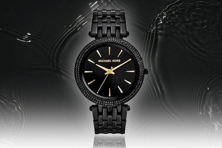 Michael kors deals black darci watch