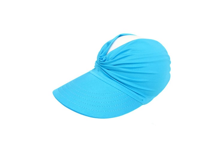 Girls-Fashionable-Summer-Sunvisor-Hat-blue