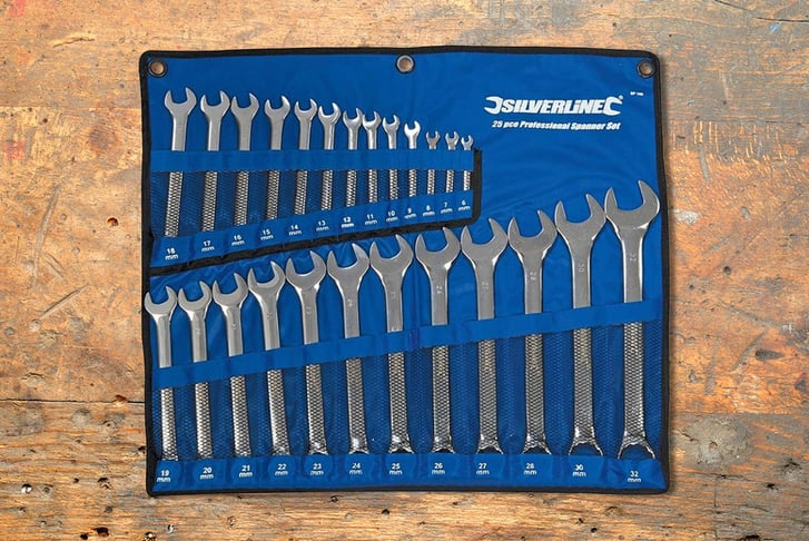 Silverline-SP100-Combination-Spanner-Set-1