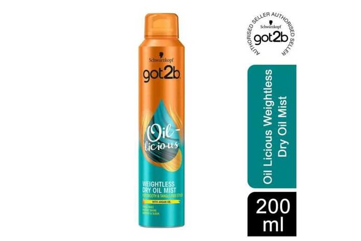 Schwarzkopf got2b oil-licious dry 2025 oil mist spray 200ml