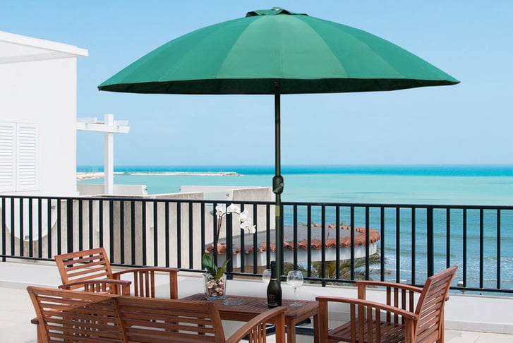 Outsunny-255cm-Parasol-Dark-Green-7