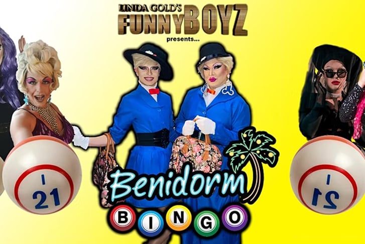 Funnyboyz Benidorm Drag Queen Bingo Tkts & Glass of Fizz - Glasgow