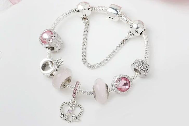 Pink-Alloy-Bracelet-Series-Love-Bird-Pendant-Bracelet-4