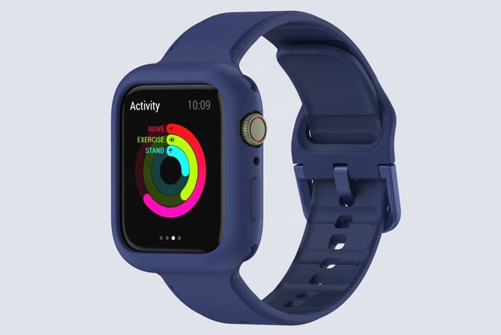 SPORT REPLACEMENT BAND SILICONE STRAP FOR APPLE WATCH - blue main