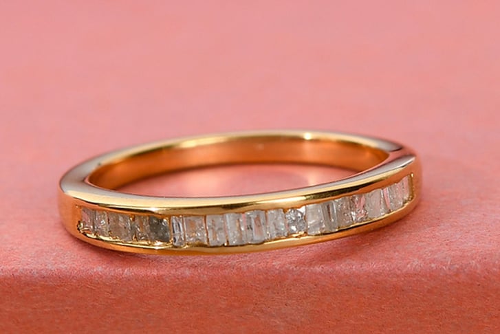 14ct-Gold-Plated-Half-Eternity-Princess-Cut-Natural-Diamond-Ring-1