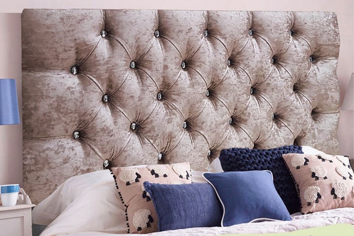CHESTERFIELD-CHAMPAGNE-CRUSHED-VELVET-20'-HEADBOARD-W--MATCHING-BUTTONS-1