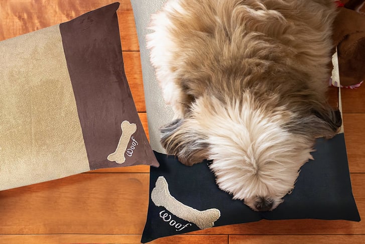 Teddy-Fleece-Bones-Dog-Bed-Cover-with-bone-embroidery-1