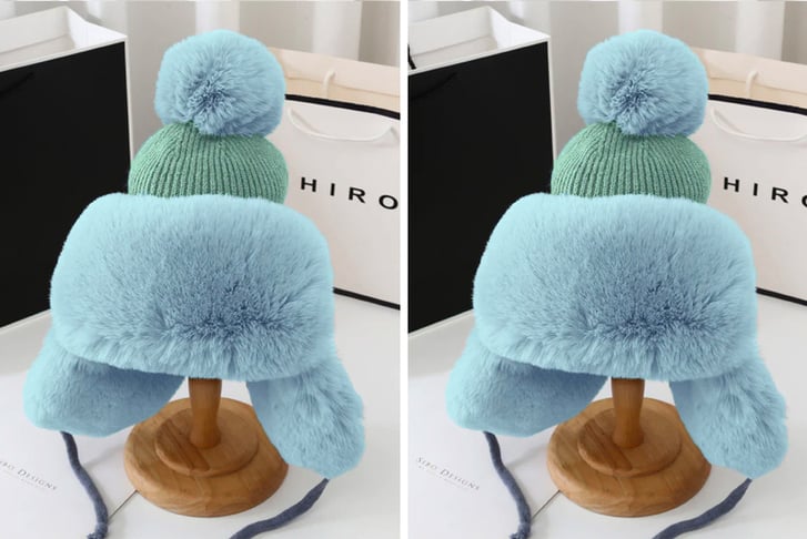 Plush-Knitted-Pompom-Hat-blue