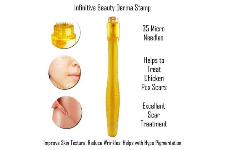 Professional Titanium Microneedle Derma Stamp Wowcher