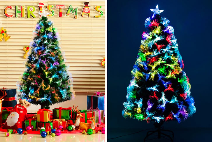 HOMCOM-1.5m-Artificial-Christmas-Tree-with-LED-Lights-1