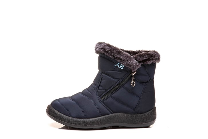 Womens-Warm-Fur-Lined-Winter-Waterproof-Snow-Boots-navy