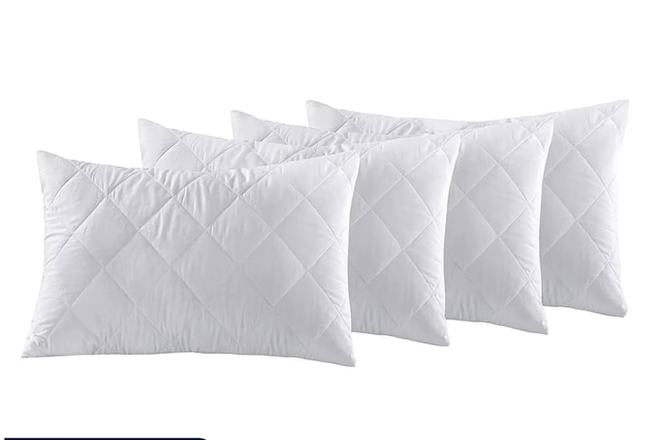 2--Luxury-Quilted-Pillow-Pack-of-2-Hotel-Quality-Bed-Pillows-Soft,-Breathable-Easy-Care