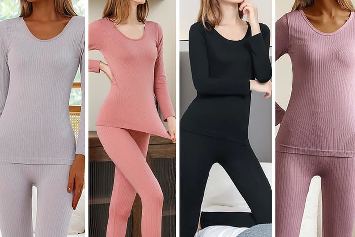 Thermal Underwear for Women Long Johns Set Long Sleeves Soft Free