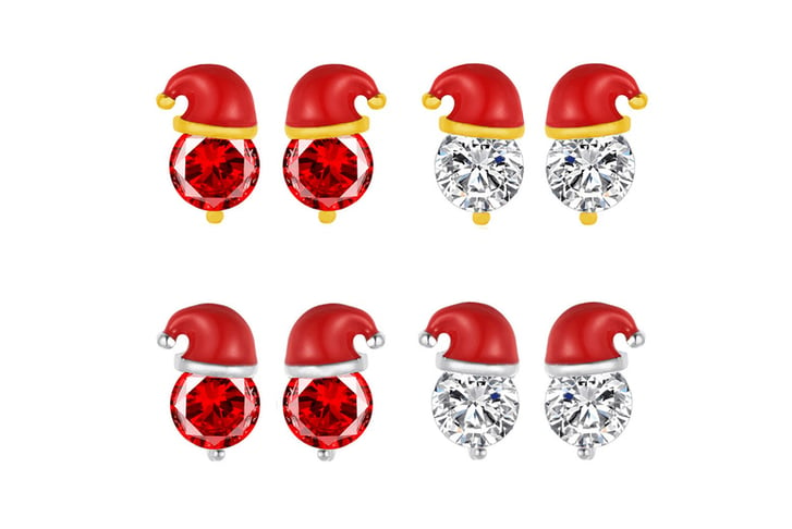 santa earings 3