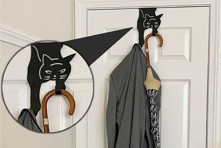 Cat-Shaped Over Door Hanger Deal - Wowcher