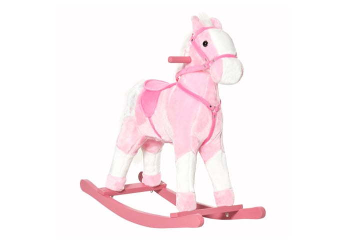 Kids-Plush-Rocking-Horse-with-Sound-Pink-2
