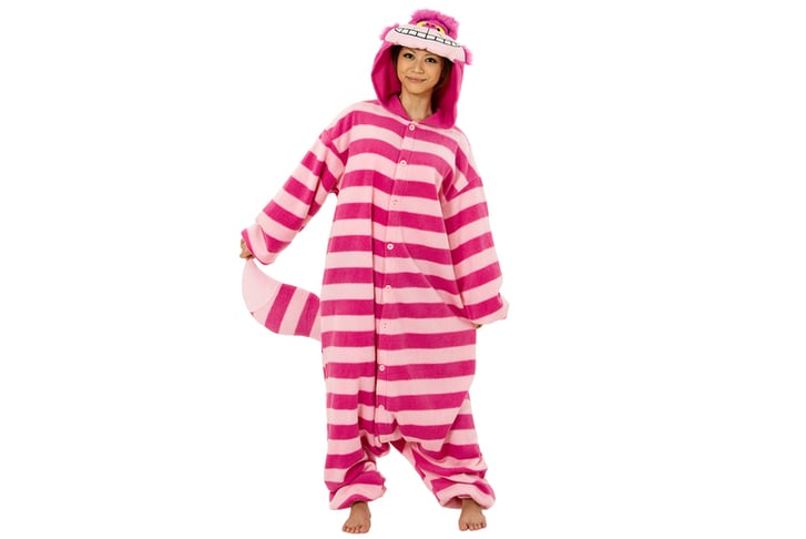 Cartoon-Cat-Loose-Fit-Fleece-One-Piece-Pajamas-2