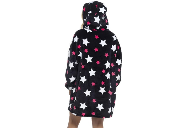 Personalised Star Print Snuggle Hoodie Deal - Wowcher