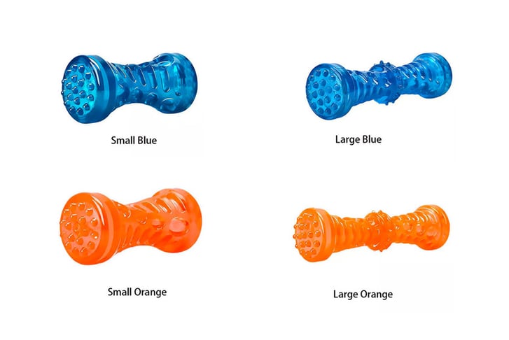 Small-&-Large-TPR-DOG-TEETH-CLEAN-CHEWING-TOY-BLUE-&-ORANGE-2