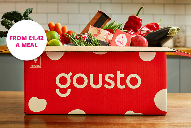 Gousto 1 or 2 Week Recipe Box - 3 Dishes for 2 - 4 Dish Upgrade 