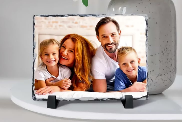 Personalised Stone Photo Slate – 3 Sizes