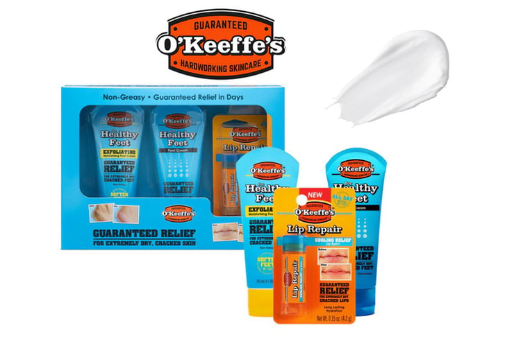 O'Keeffe's-Exfoliate-Feet-and-Lip-Cool-set-1