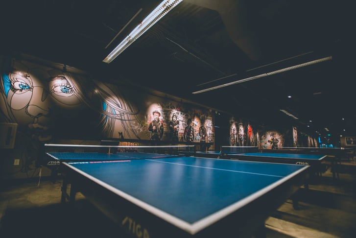 Table Tennis Session: 1-Hour, 2-8 People, Pizza & Drinks Upgrade