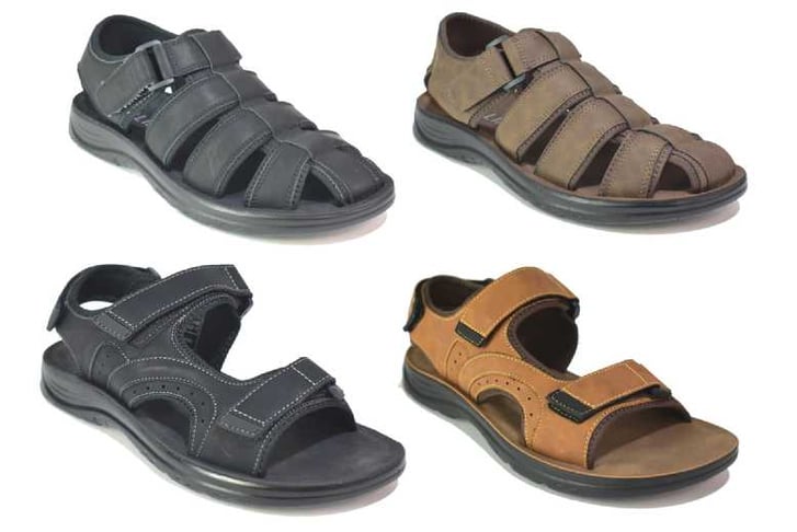 Mens ankle clearance strap sandals