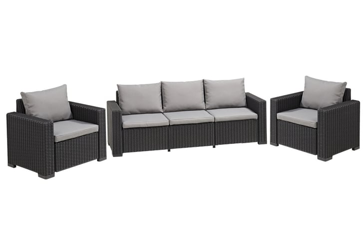 Keter california 3 seater deals rattan sofa