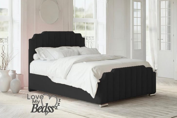 Velvet art online deco bed