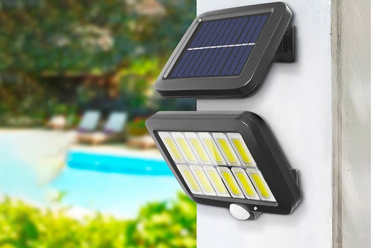 Outdoor light that gets deals brighter with motion