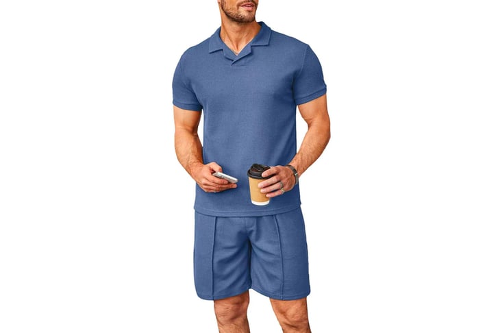 Men's-Polo-Shirt-And-Shorts-Set-Summer-2-Piece-Outfits-5
