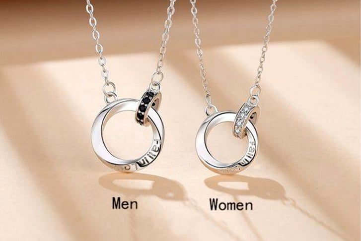 Double-Ring-Couple’s-Necklace-in-Sterling-Silver-3