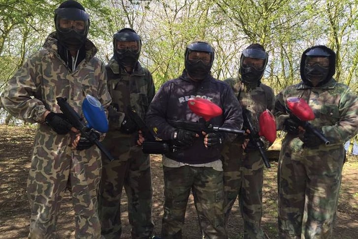 Full Day Paintballing & 100 Balls Each for 2, 4, 10 or 15 - Northampton    - Half Term Availability!