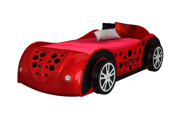 GIRLS-BOYS-RED-BEETLE-CAR-BED-2