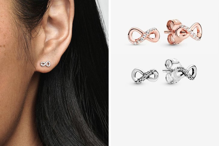 Sparkling-Eternity-Symbol-Earrings-Möbius-Ring-1