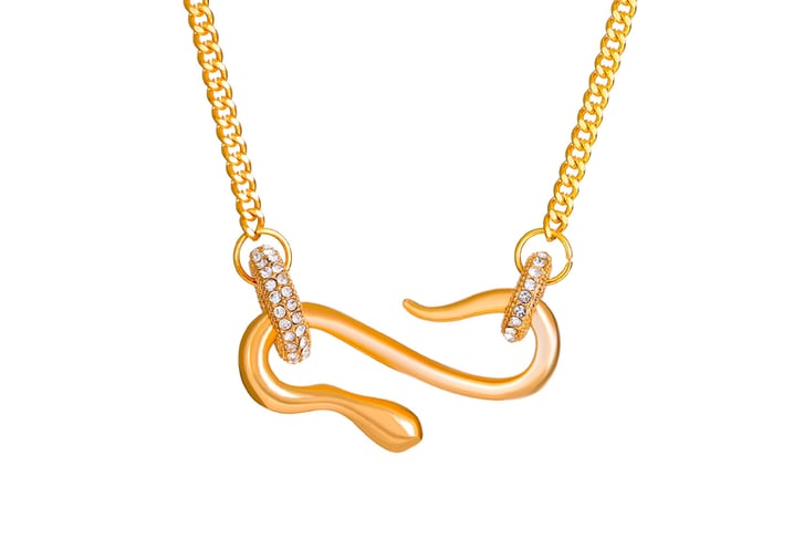 Women-Shiny-Snake-Pendant-Necklace-2