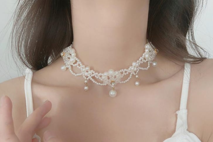 VINTAGE-NECKLACE-PEARL-BEADED-CHOKER-NECKLACE-1