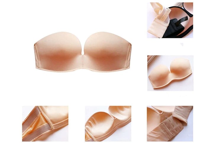 Women's Strapless Invisible Push-Up Bra Deal - Wowcher