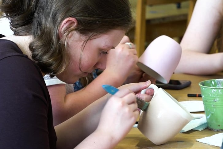BYOB Pottery Painting with Clay Making Upgrade Option - Nottingham